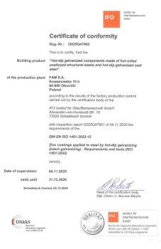 ISO 1461 Oborniki