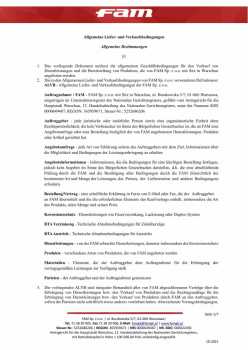 ALLGEMEINE LIEFER- UND VERKAUFSBEDINGUNGEN